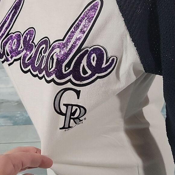 G-III 4 her by Carl Banks Colorado Rockies Shirt/Top sz Small - Picture 3 of 5